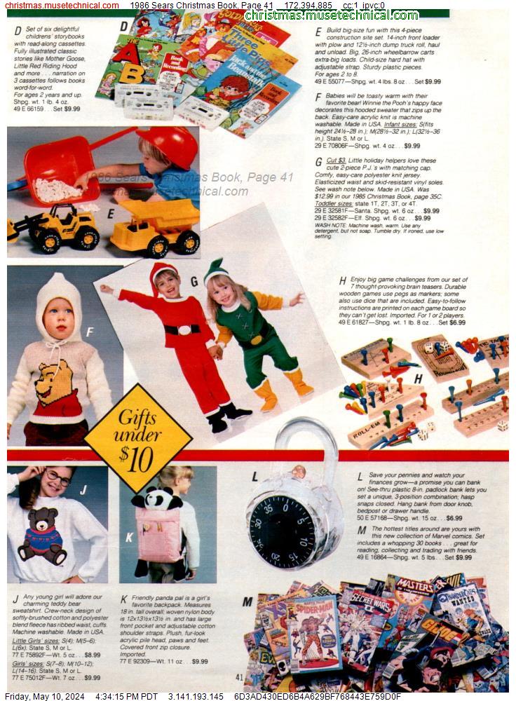 1986 Sears Christmas Book, Page 41
