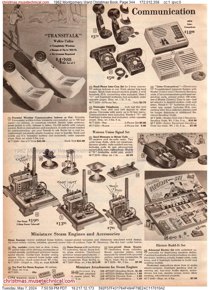 1962 Montgomery Ward Christmas Book, Page 344
