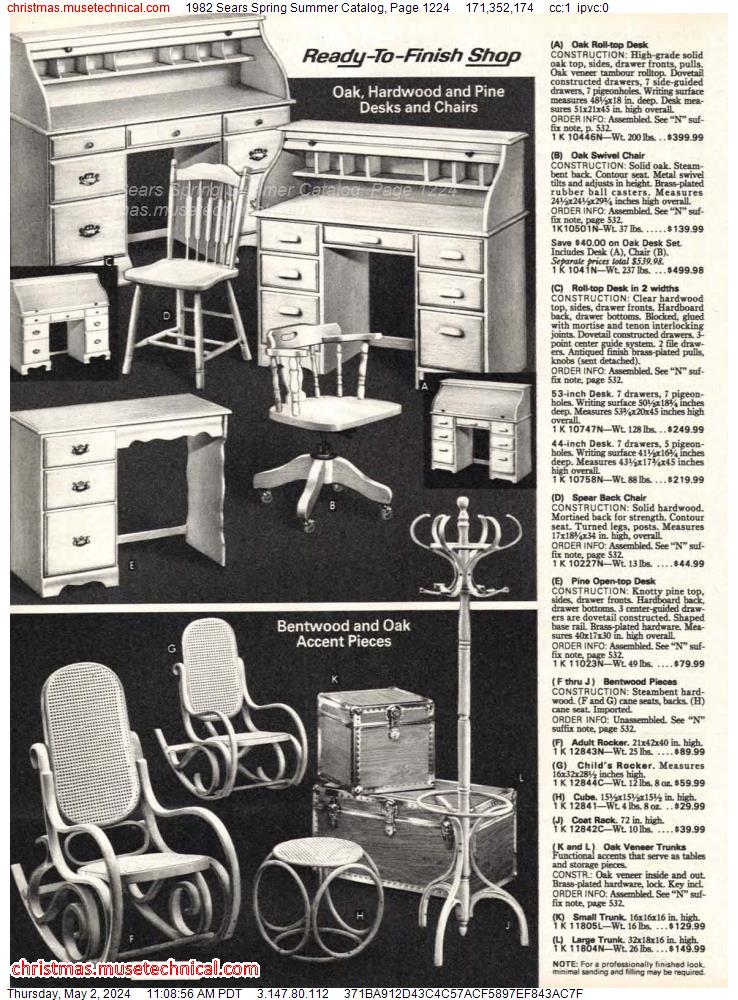 1982 Sears Spring Summer Catalog, Page 1224