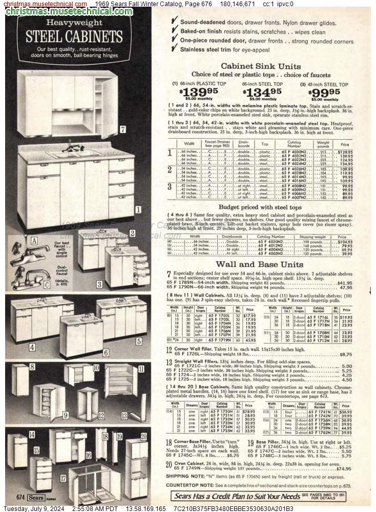 1969 Sears Fall Winter Catalog, Page 676