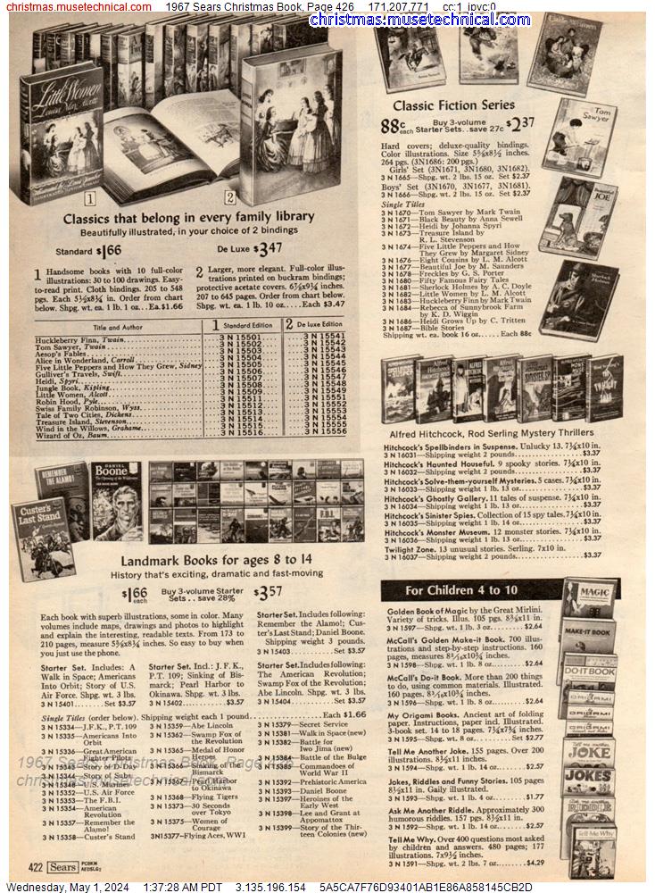 1967 Sears Christmas Book, Page 426