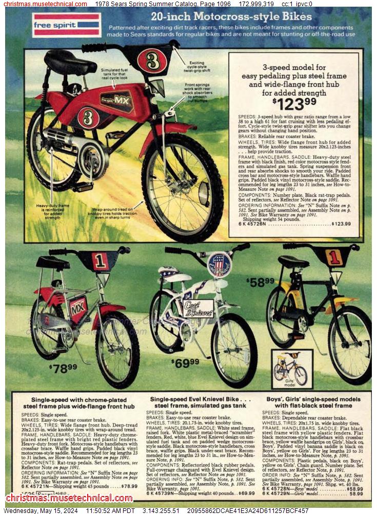 1978 Sears Spring Summer Catalog, Page 1096