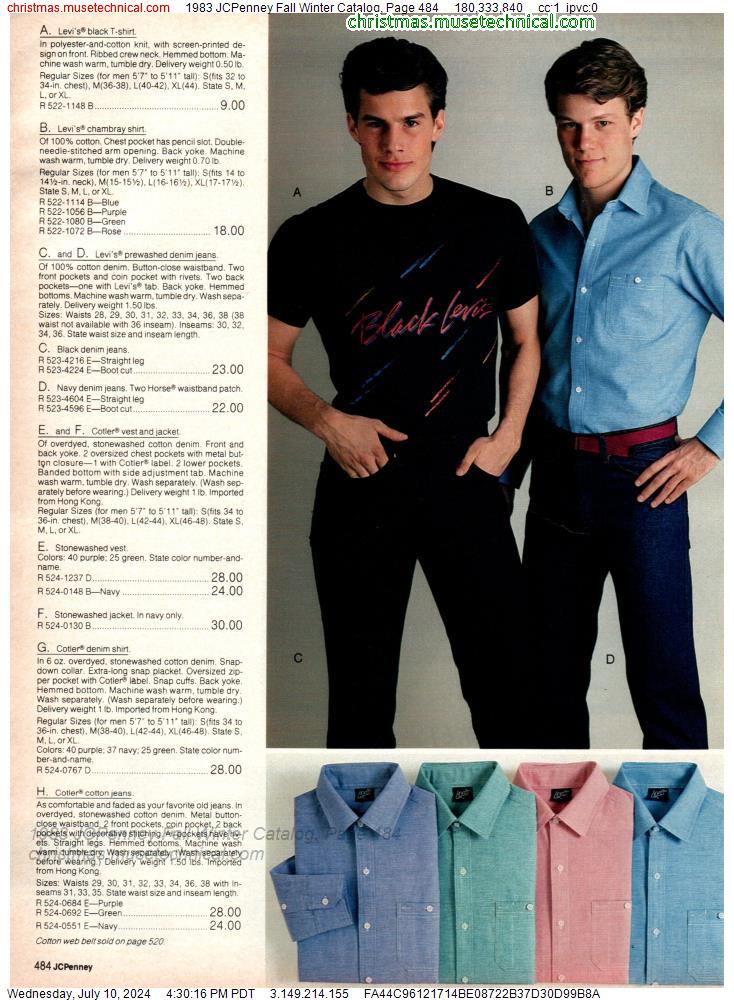 1983 JCPenney Fall Winter Catalog, Page 484