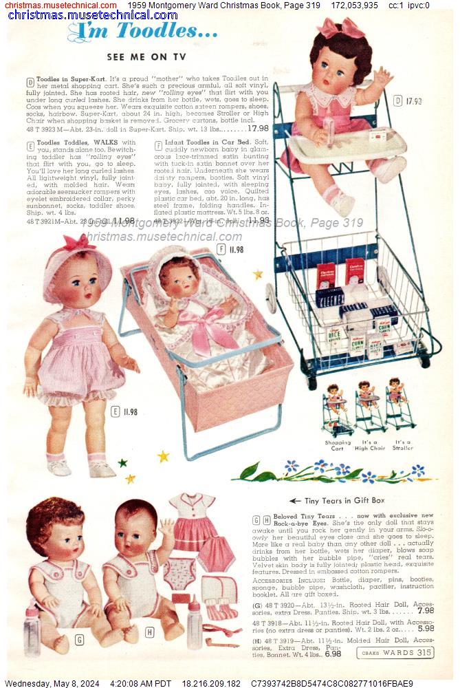 1959 Montgomery Ward Christmas Book, Page 319
