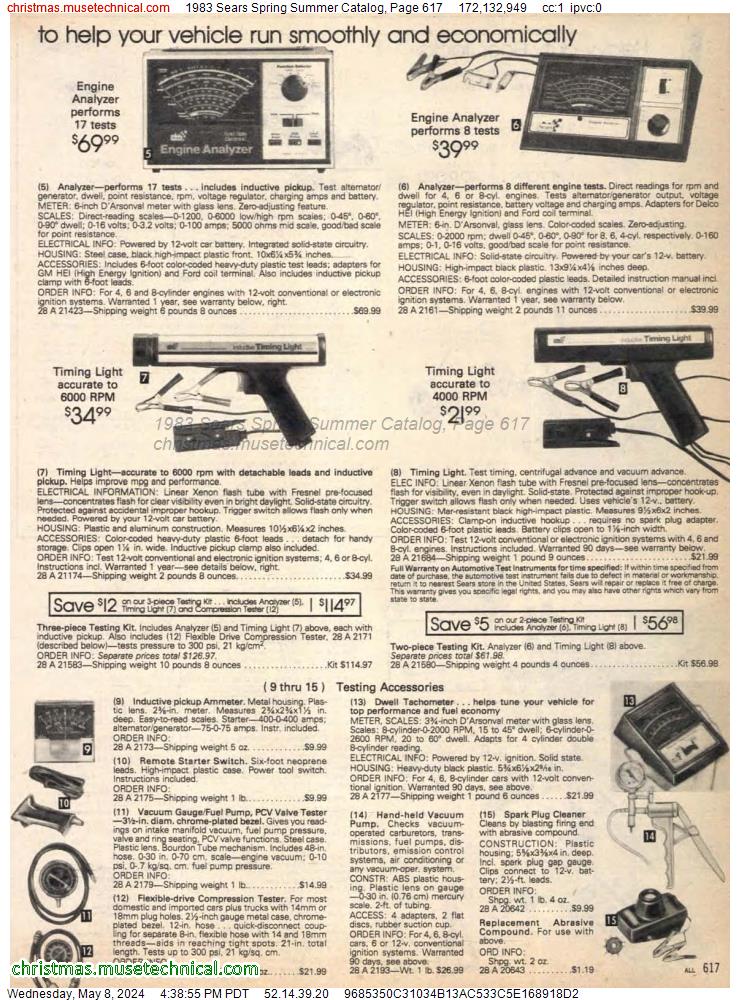 1983 Sears Spring Summer Catalog, Page 617