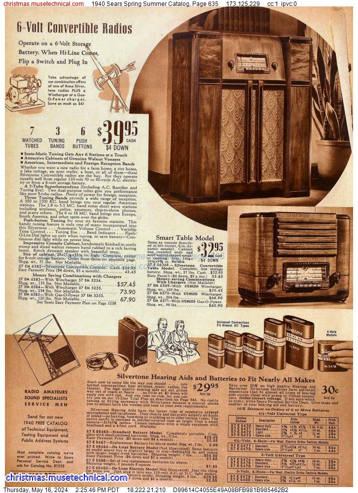 1940 Sears Spring Summer Catalog, Page 635