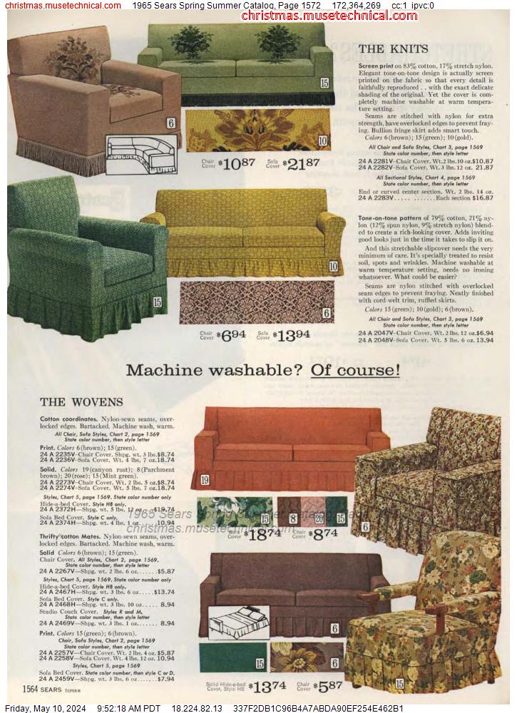 1965 Sears Spring Summer Catalog, Page 1572
