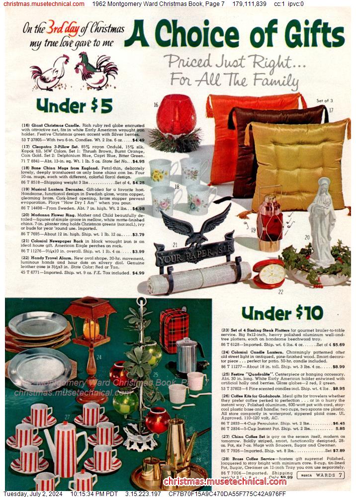 1962 Montgomery Ward Christmas Book, Page 7