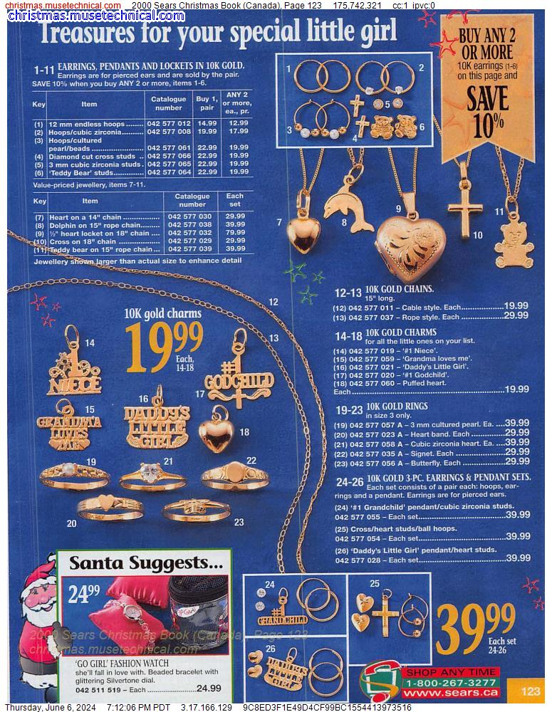 2000 Sears Christmas Book (Canada), Page 123