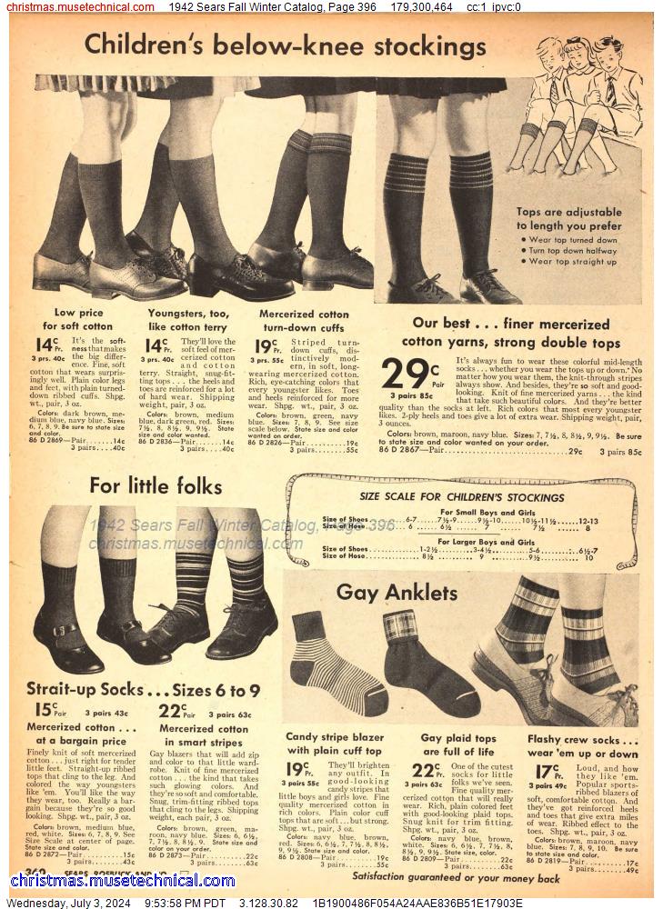 1942 Sears Fall Winter Catalog, Page 396