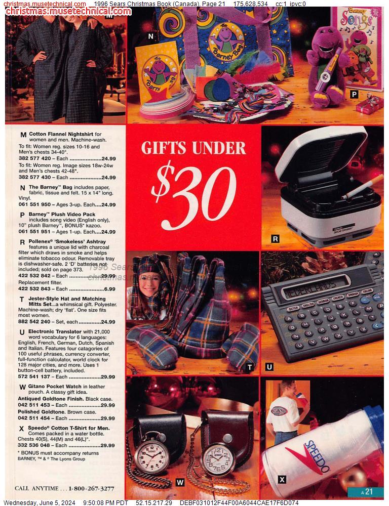 1996 Sears Christmas Book (Canada), Page 21