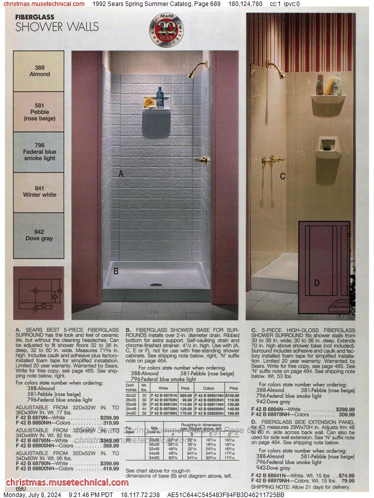 1992 Sears Spring Summer Catalog, Page 689