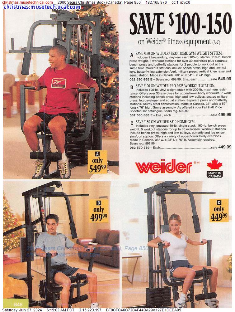 2000 Sears Christmas Book (Canada), Page 850
