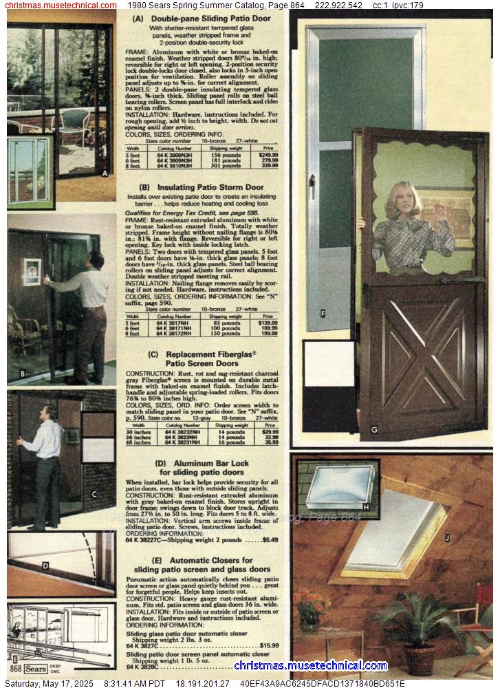 1980 Sears Spring Summer Catalog, Page 864