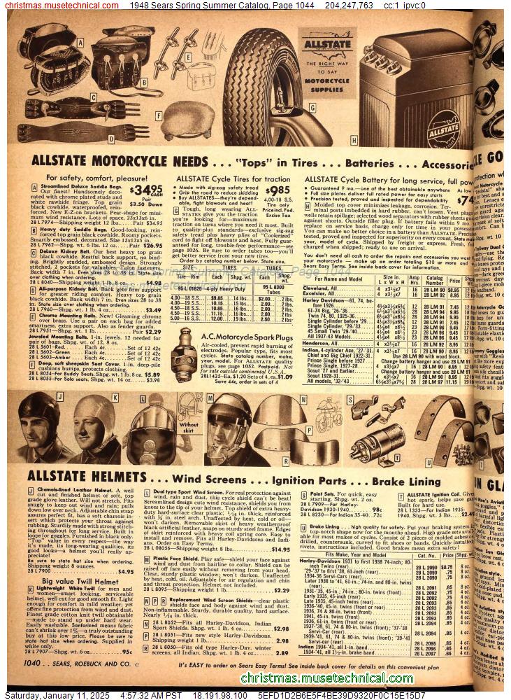 1948 Sears Spring Summer Catalog, Page 1044