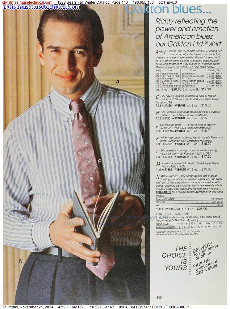 1988 Sears Fall Winter Catalog, Page 440