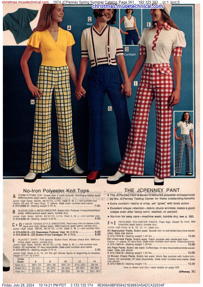 1974 JCPenney Spring Summer Catalog, Page 361