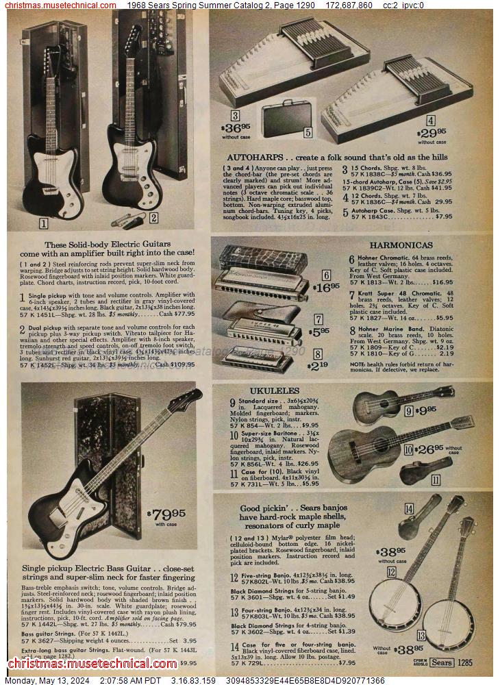 1968 Sears Spring Summer Catalog 2, Page 1290