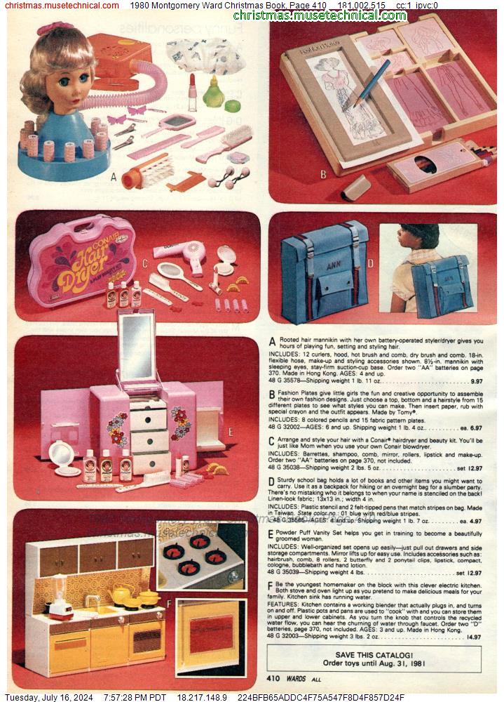1980 Montgomery Ward Christmas Book, Page 410