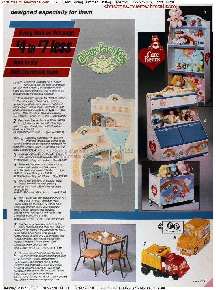 1986 Sears Spring Summer Catalog, Page 252