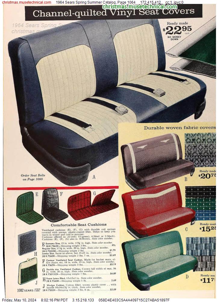 1964 Sears Spring Summer Catalog, Page 1064