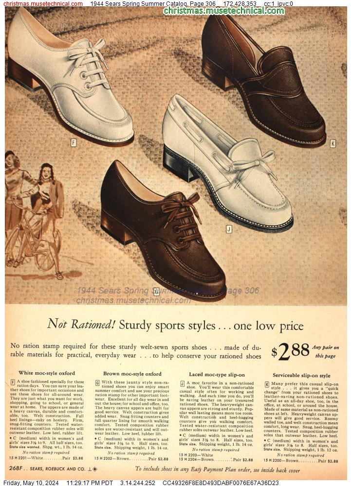 1944 Sears Spring Summer Catalog, Page 306