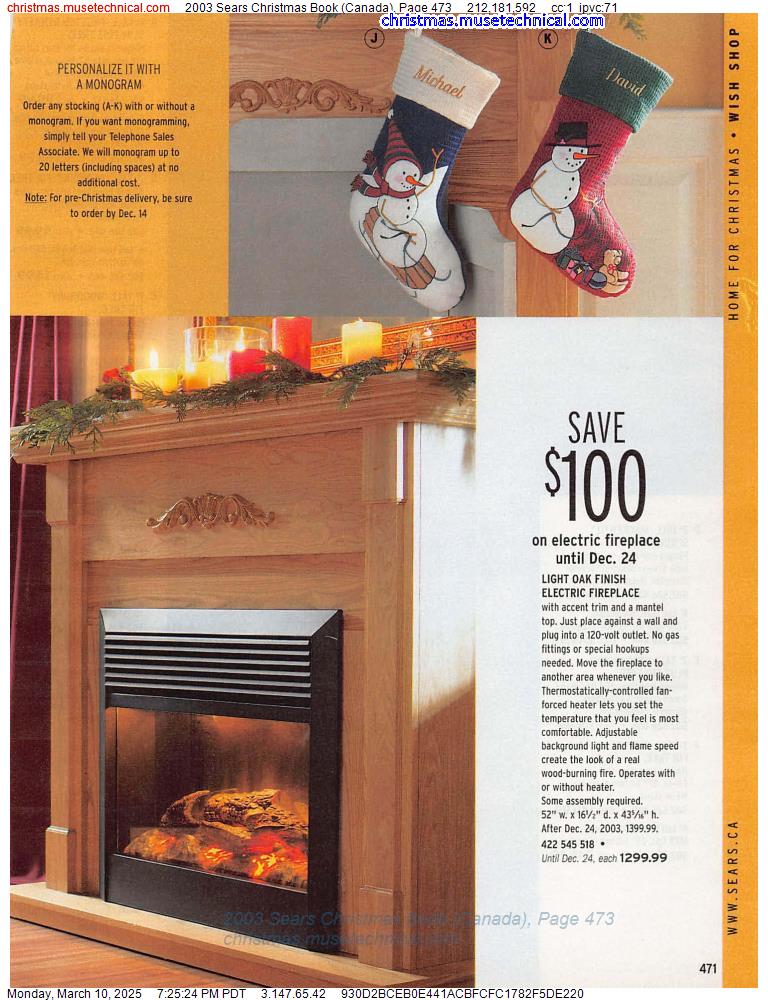 2003 Sears Christmas Book (Canada), Page 473