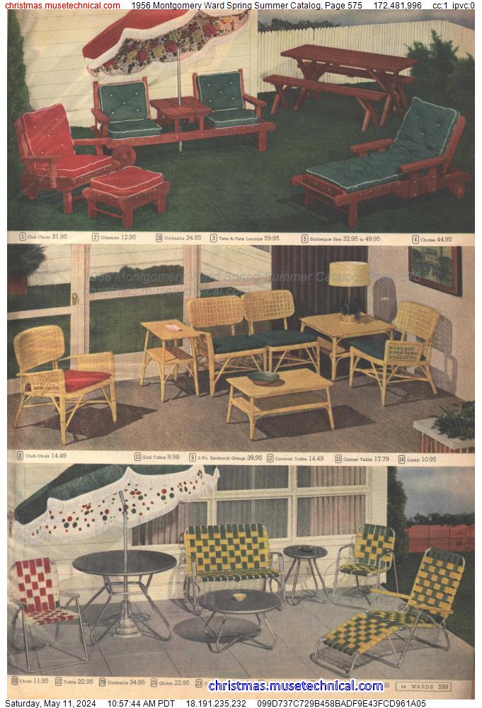 1956 Montgomery Ward Spring Summer Catalog, Page 575
