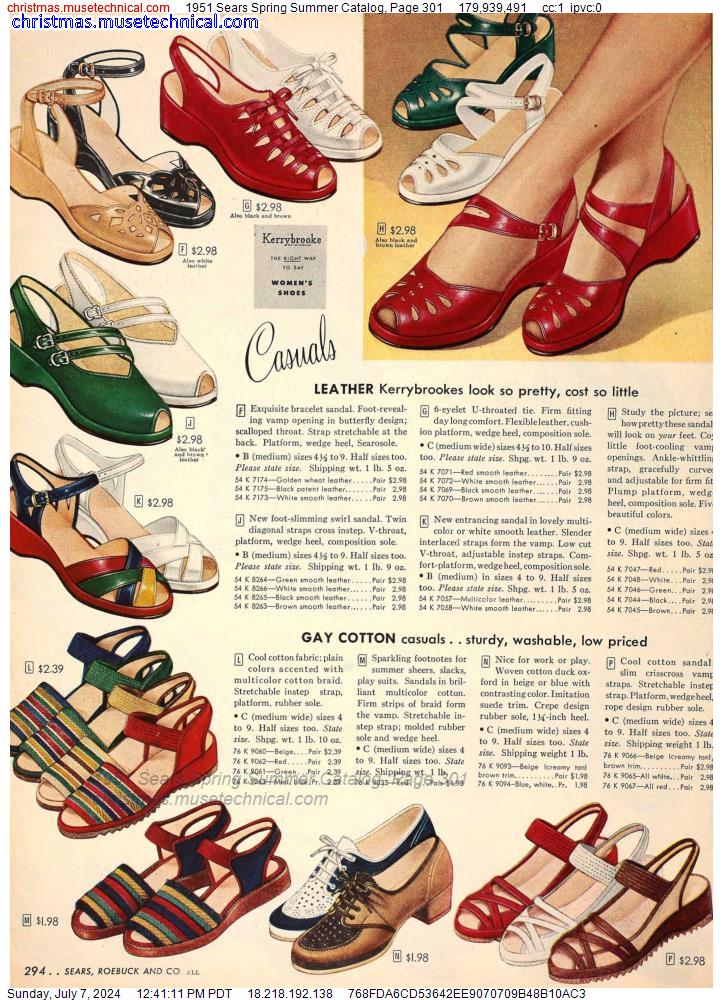 1951 Sears Spring Summer Catalog, Page 301