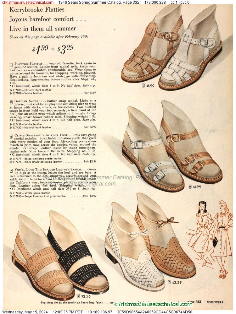 1946 Sears Spring Summer Catalog, Page 332