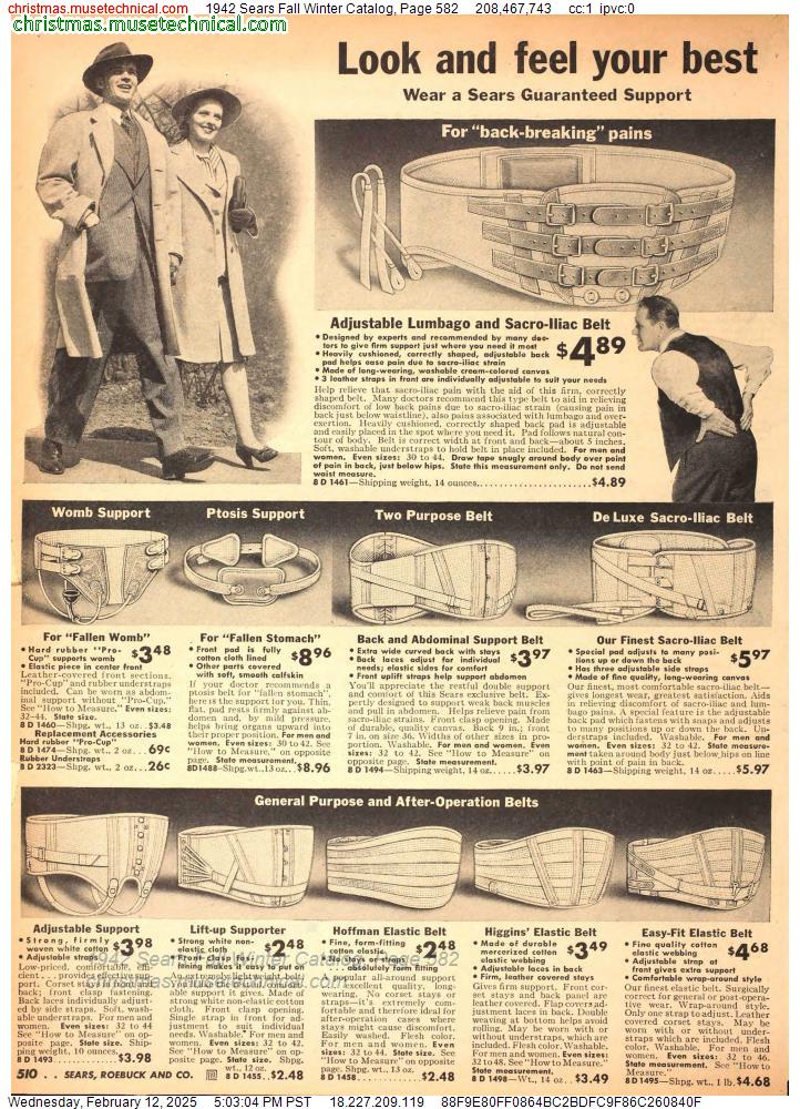 1942 Sears Fall Winter Catalog, Page 582