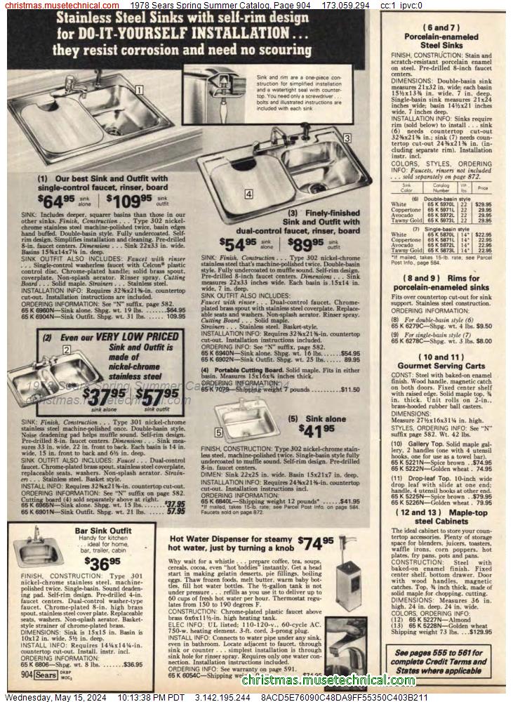 1978 Sears Spring Summer Catalog, Page 904