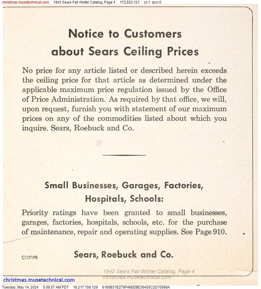 1943 Sears Fall Winter Catalog, Page 4