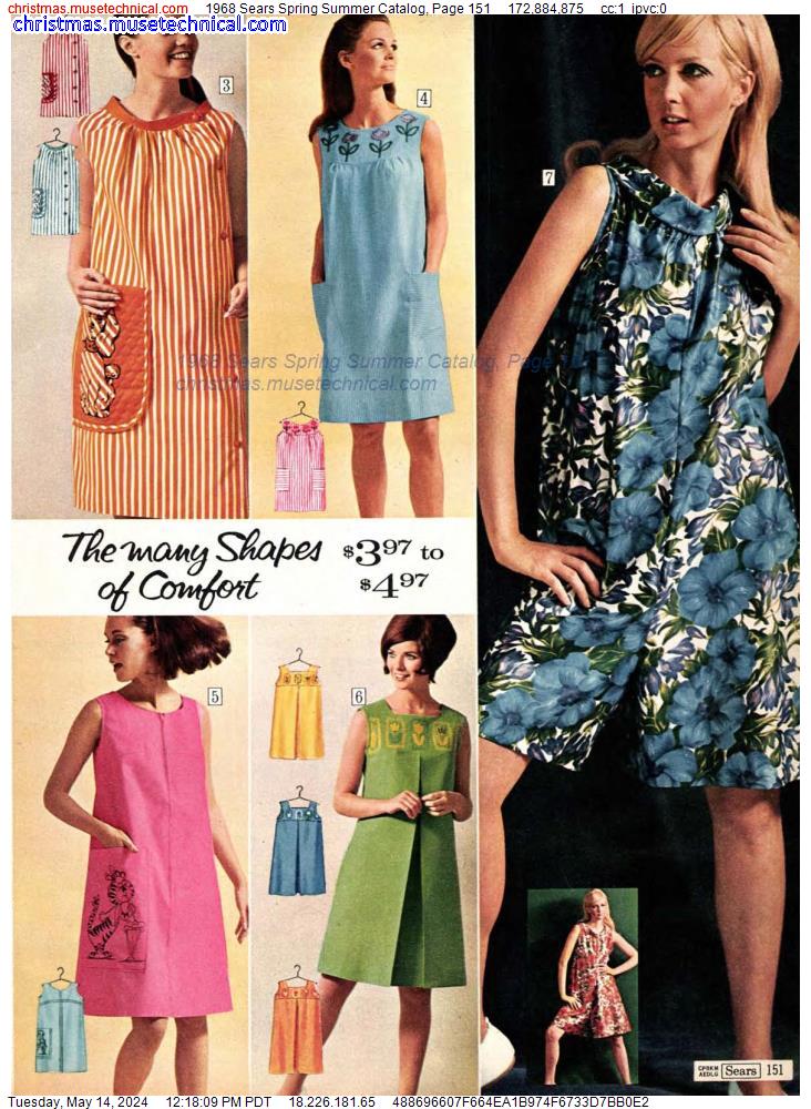 1968 Sears Spring Summer Catalog, Page 151