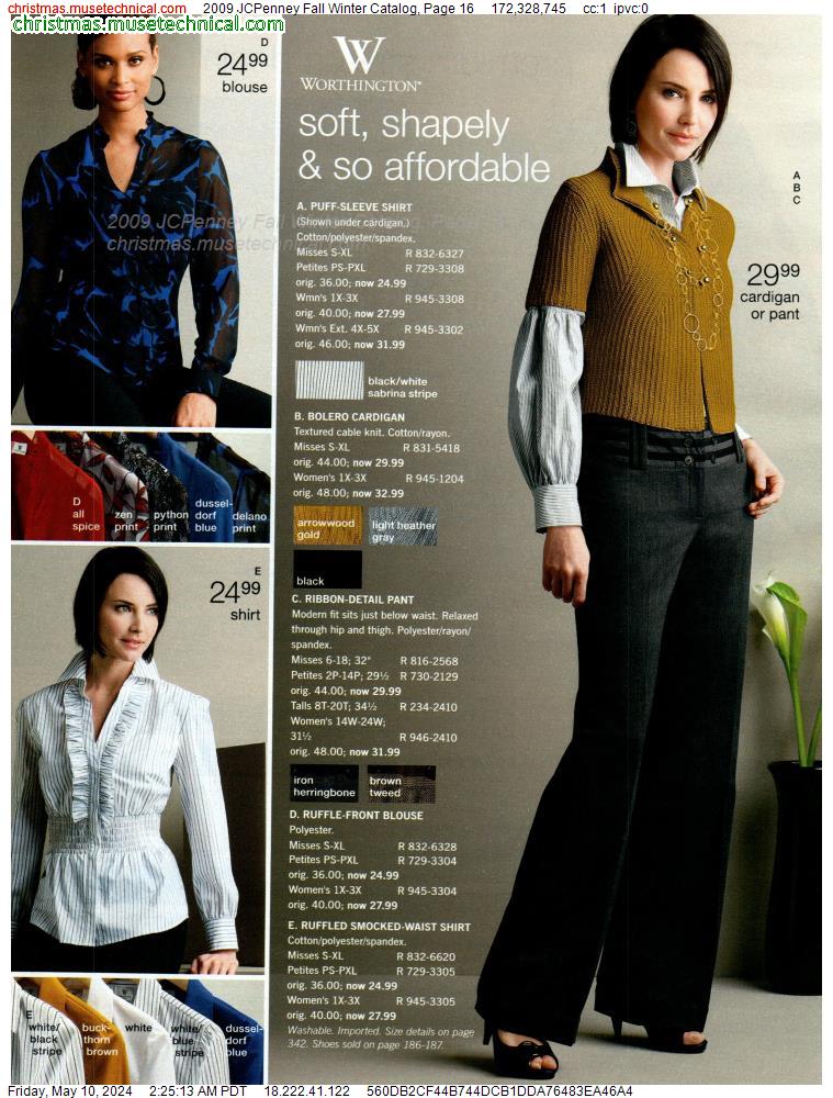 2009 JCPenney Fall Winter Catalog, Page 16