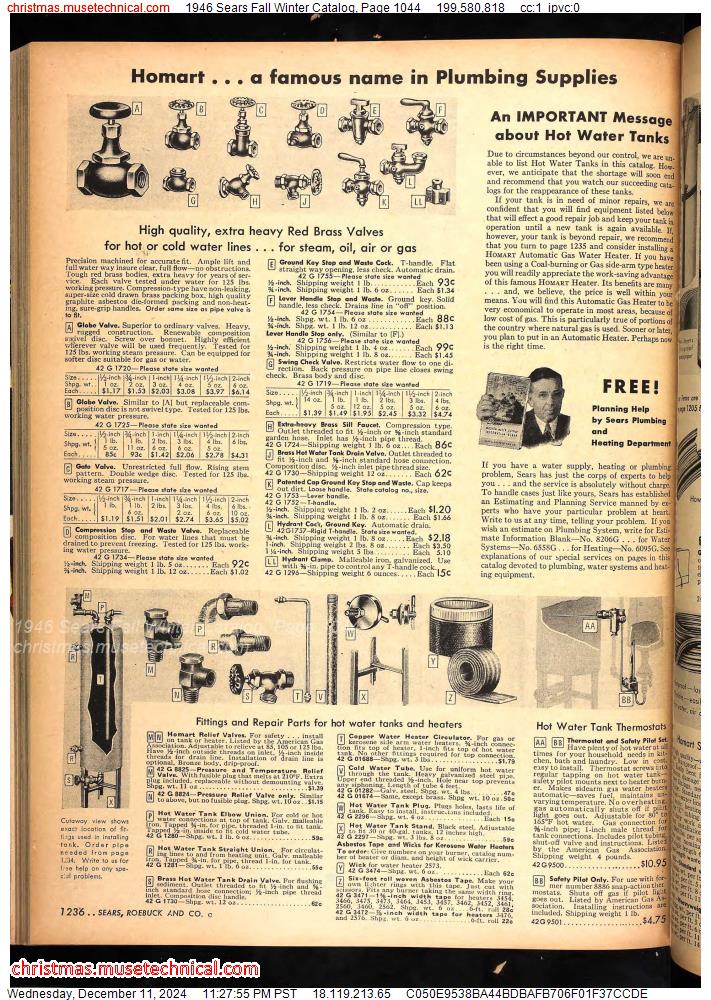 1946 Sears Fall Winter Catalog, Page 1044