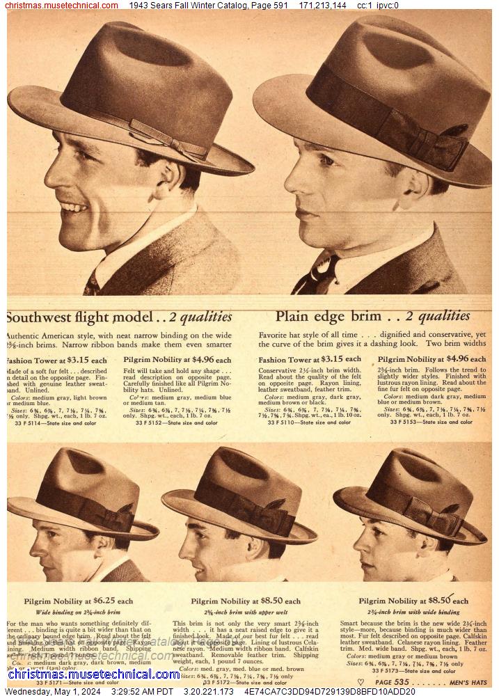 1943 Sears Fall Winter Catalog, Page 591