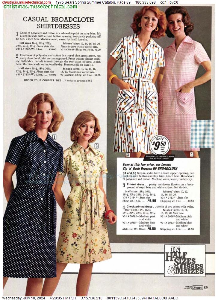 1975 Sears Spring Summer Catalog, Page 89