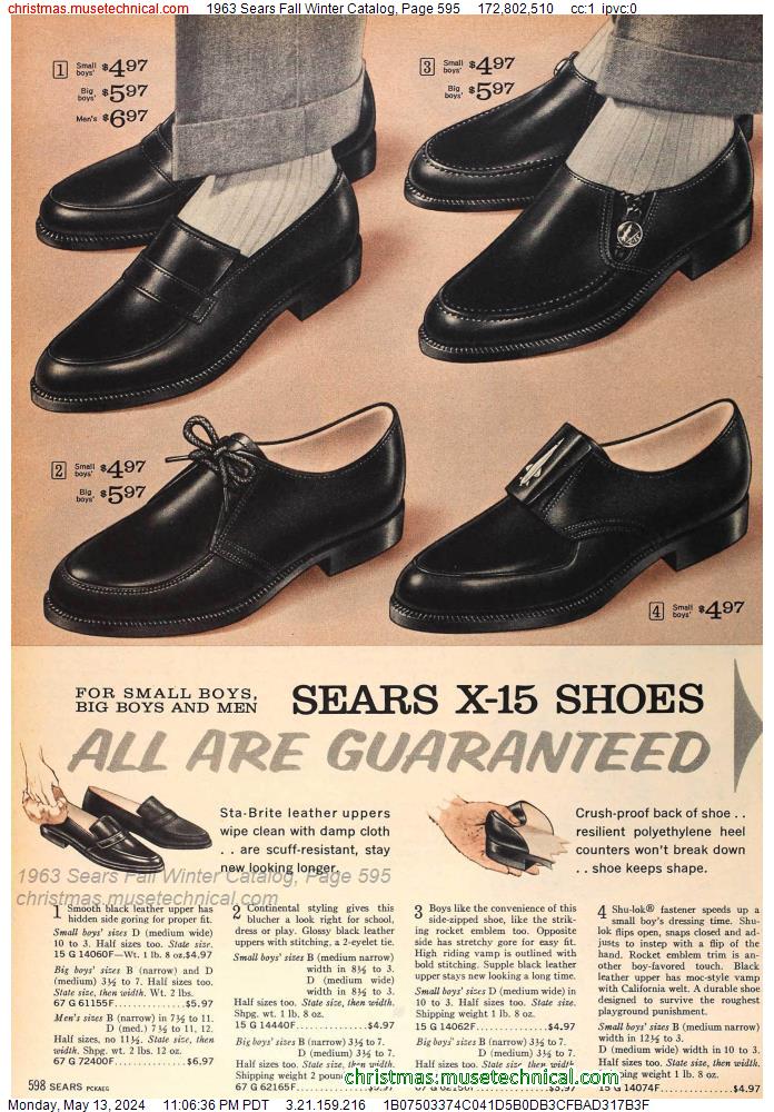 1963 Sears Fall Winter Catalog, Page 595