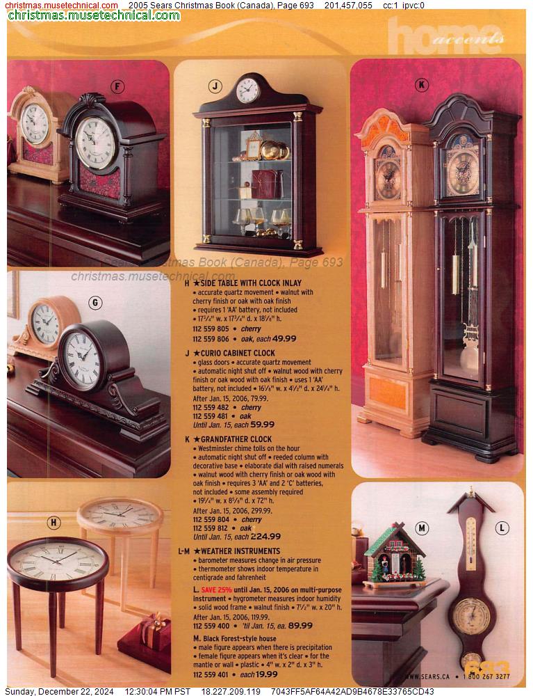 2005 Sears Christmas Book (Canada), Page 693