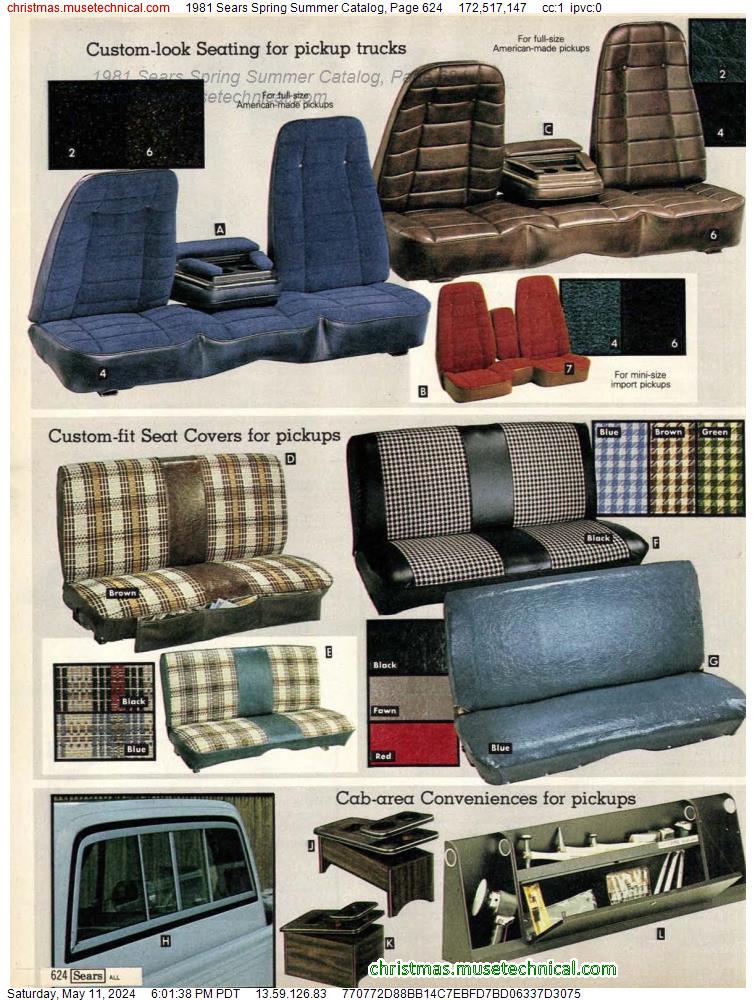 1981 Sears Spring Summer Catalog, Page 624