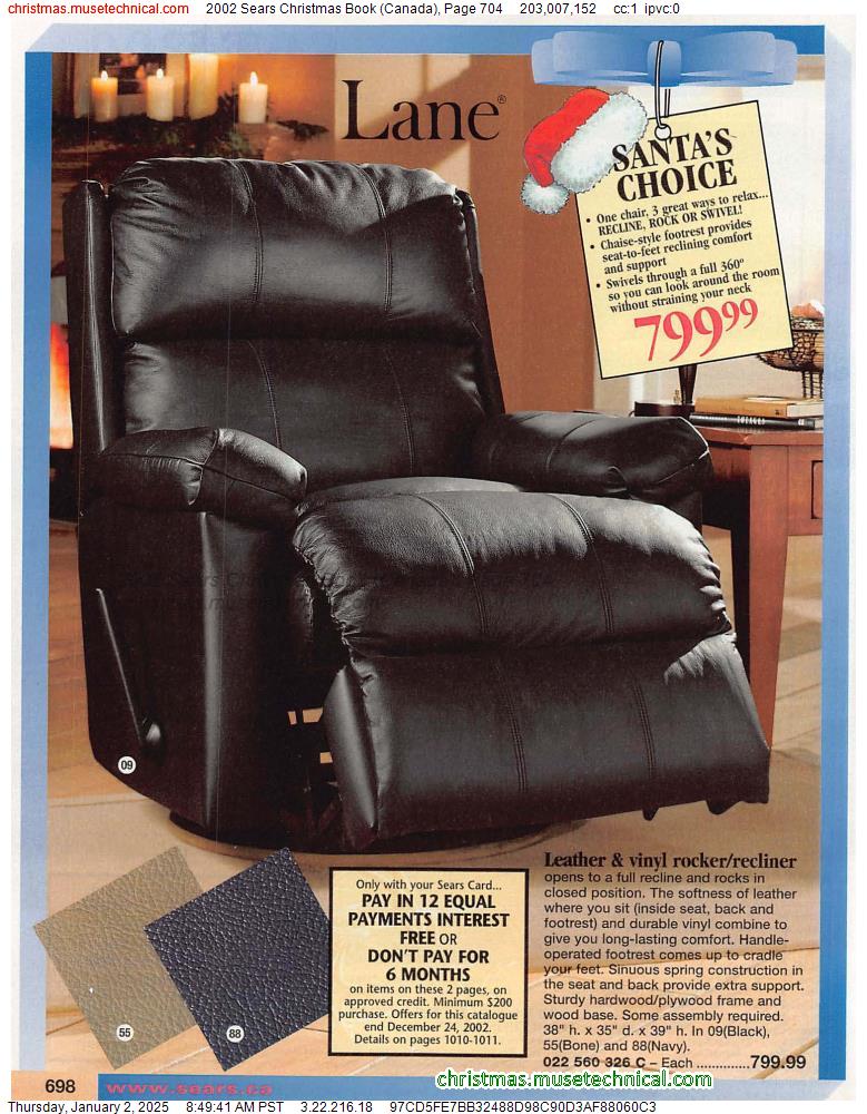 2002 Sears Christmas Book (Canada), Page 704