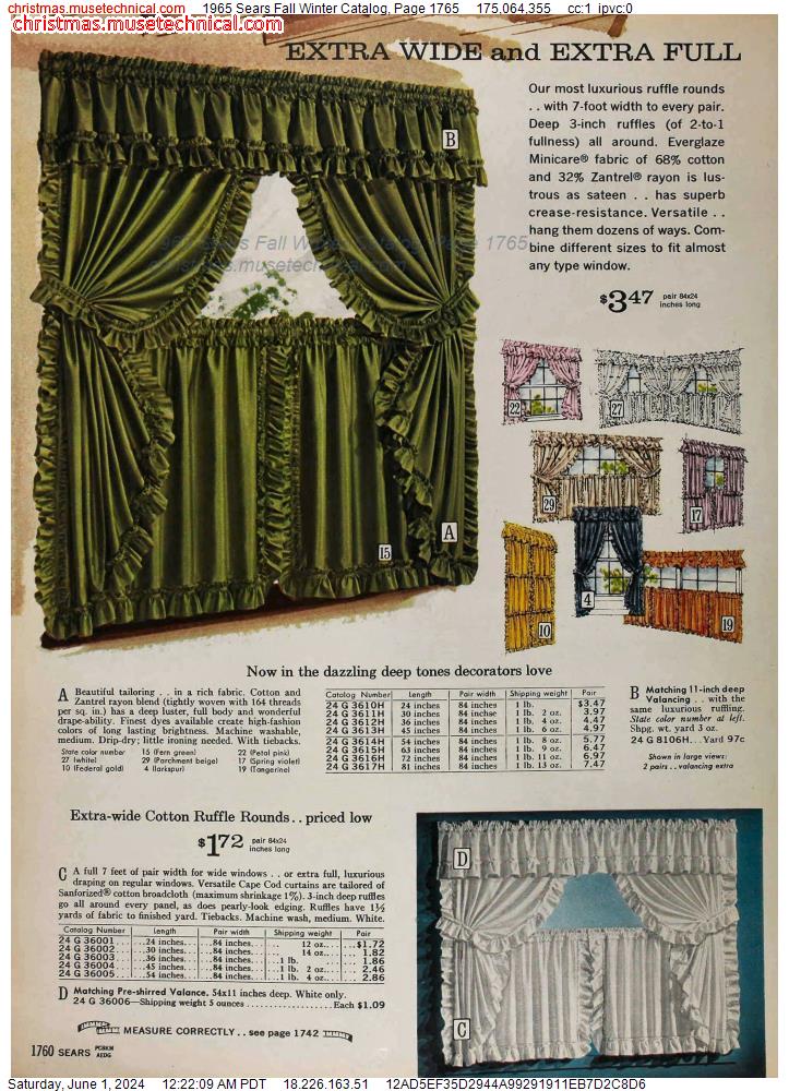 1965 Sears Fall Winter Catalog, Page 1765