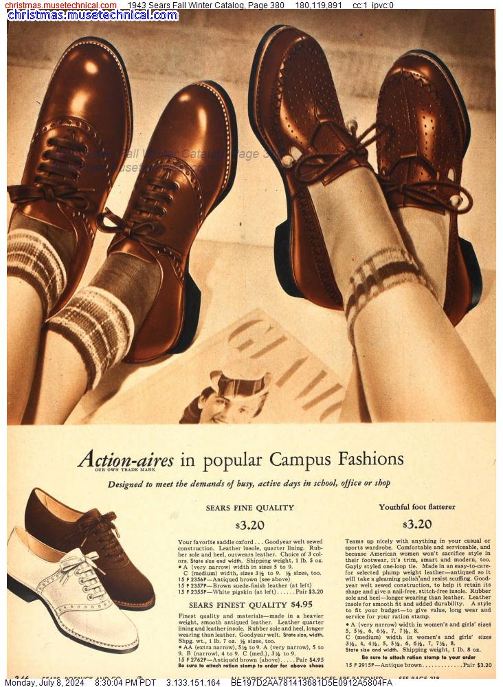 1943 Sears Fall Winter Catalog, Page 380