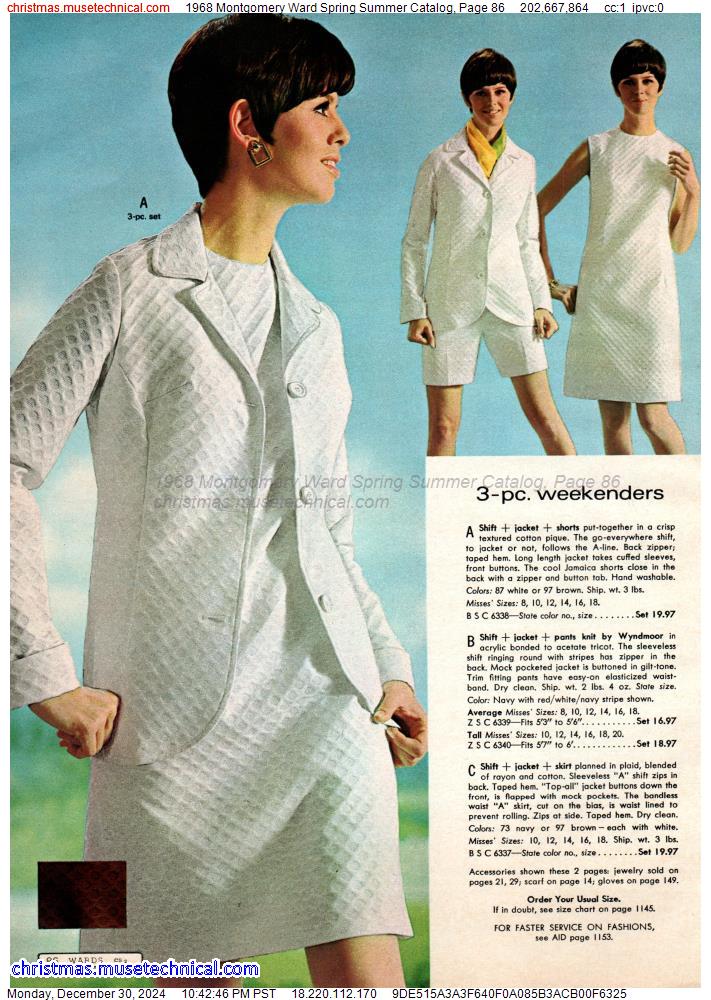 1968 Montgomery Ward Spring Summer Catalog, Page 86