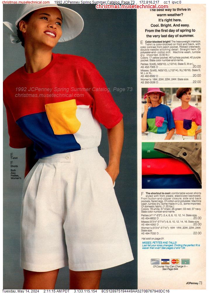 1992 JCPenney Spring Summer Catalog, Page 73