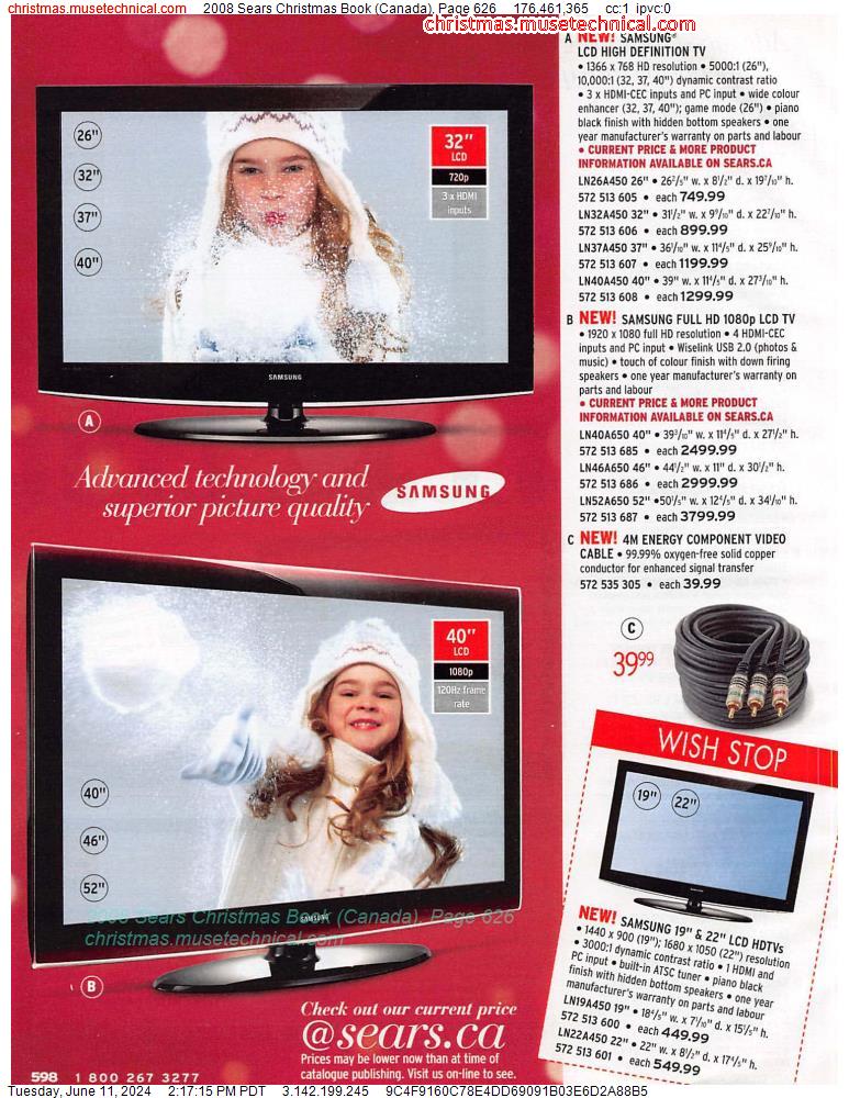 2008 Sears Christmas Book (Canada), Page 626