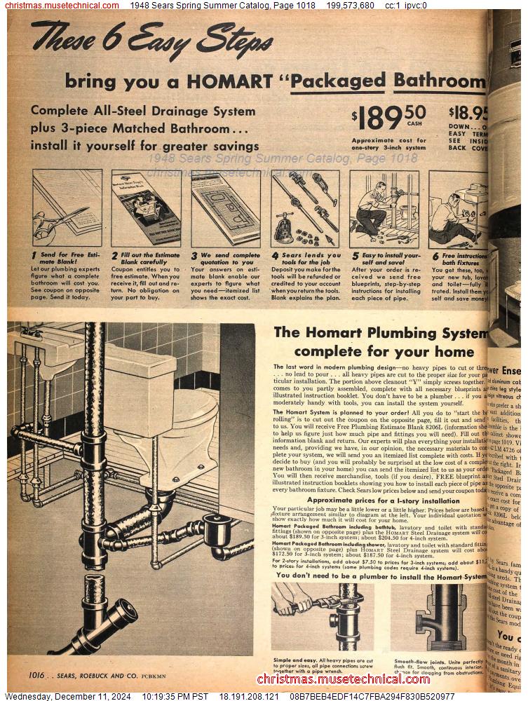 1948 Sears Spring Summer Catalog, Page 1018