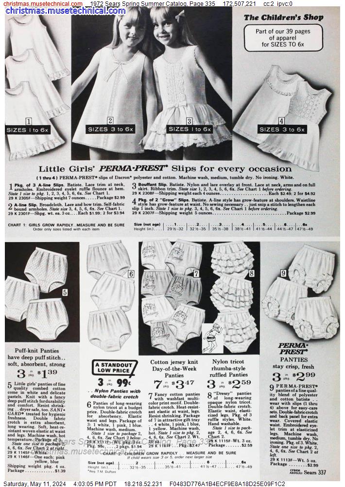 1972 Sears Spring Summer Catalog, Page 335