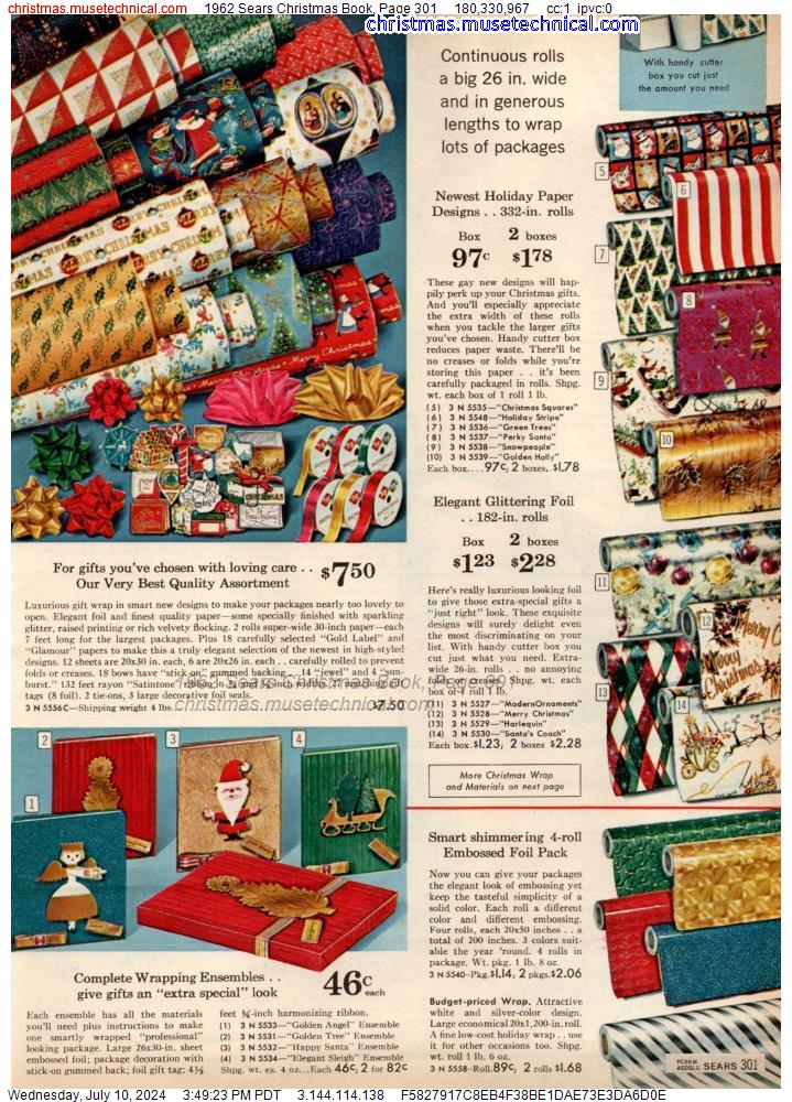 1962 Sears Christmas Book, Page 301